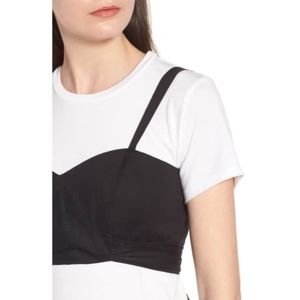 NWT Wrap Bustier Tee WAYF